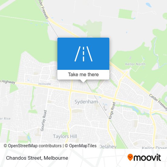 Chandos Street map