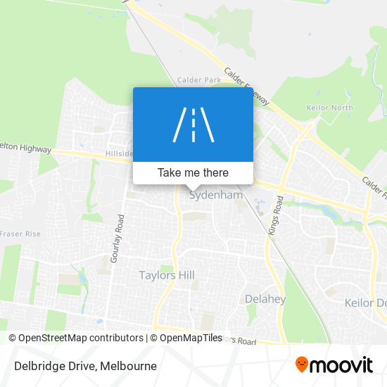 Delbridge Drive map