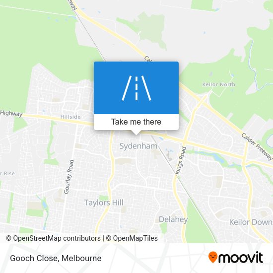 Gooch Close map