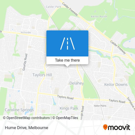 Hume Drive map