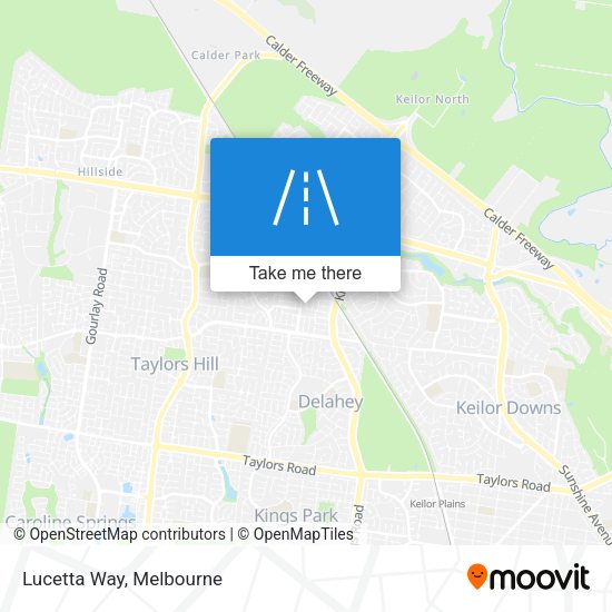 Lucetta Way map