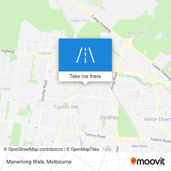 Manerlong Walk map