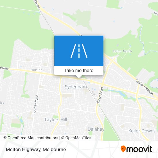 Melton Highway map