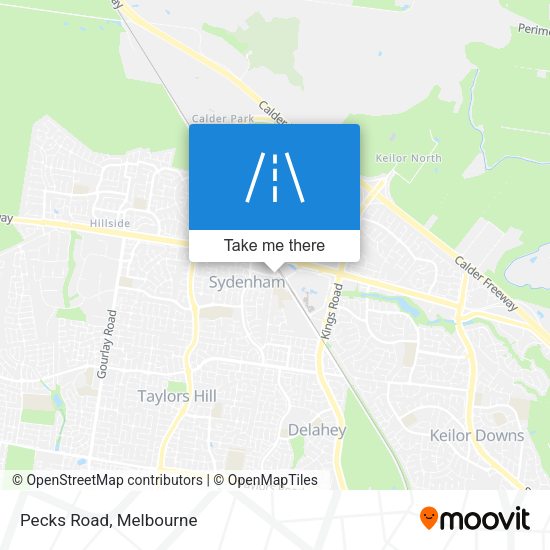 Pecks Road map