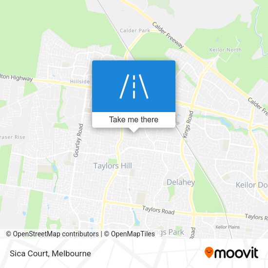 Sica Court map