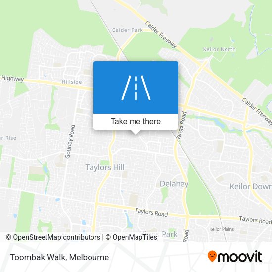 Toombak Walk map