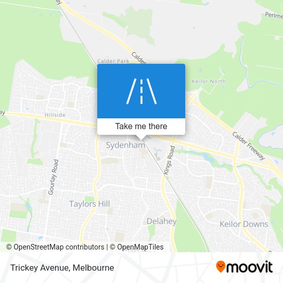 Trickey Avenue map