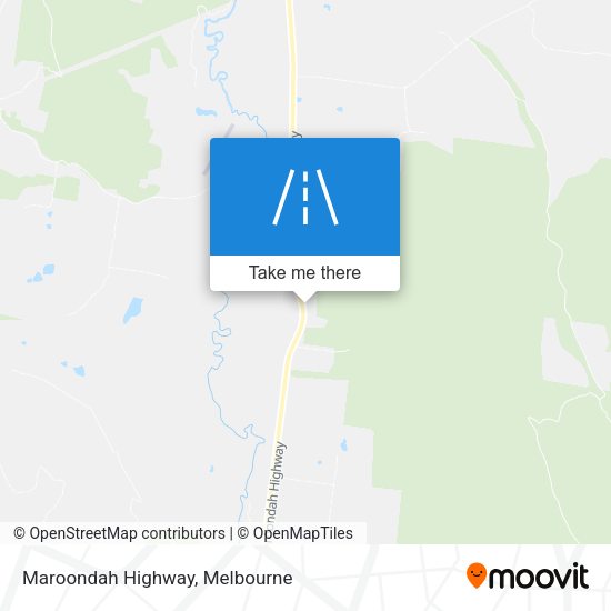 Maroondah Highway map