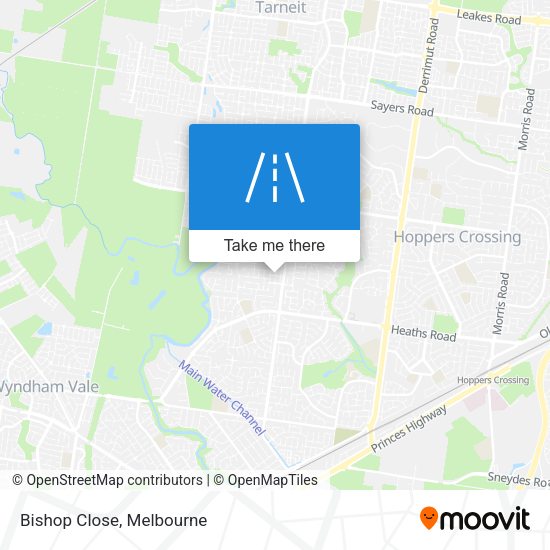Bishop Close map