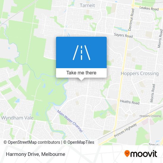 Harmony Drive map