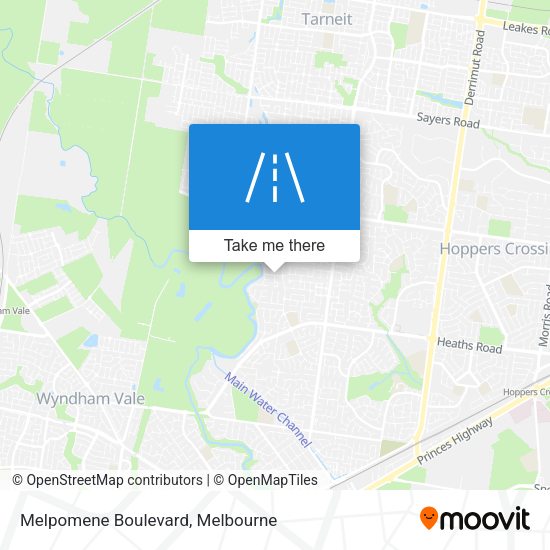 Melpomene Boulevard map