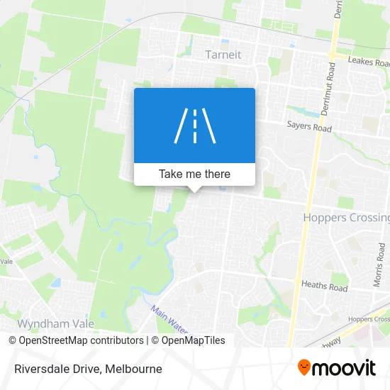 Mapa Riversdale Drive
