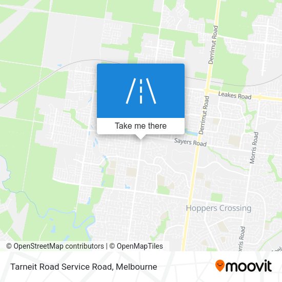 Tarneit Road Service Road map