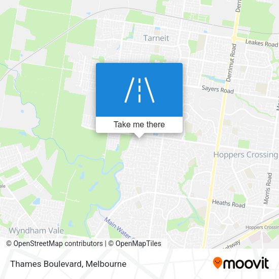 Thames Boulevard map
