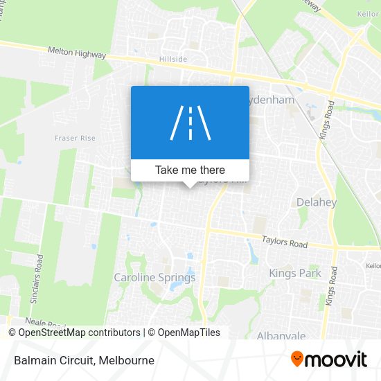 Balmain Circuit map