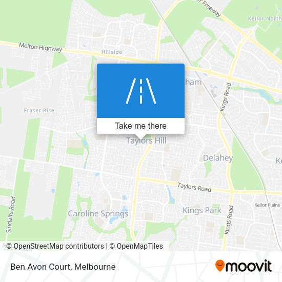 Ben Avon Court map