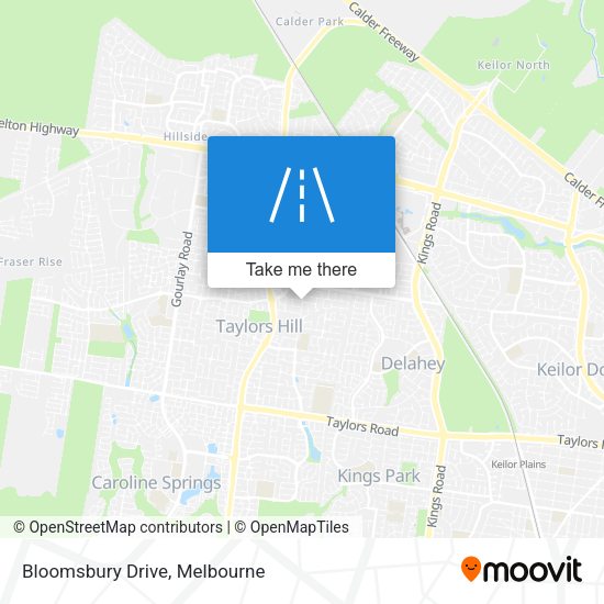 Bloomsbury Drive map
