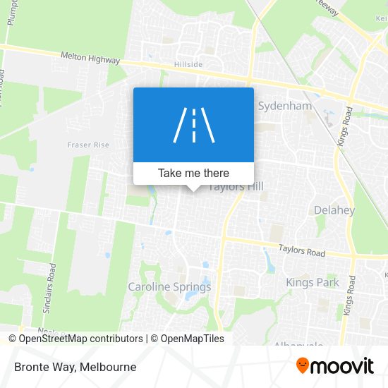 Bronte Way map