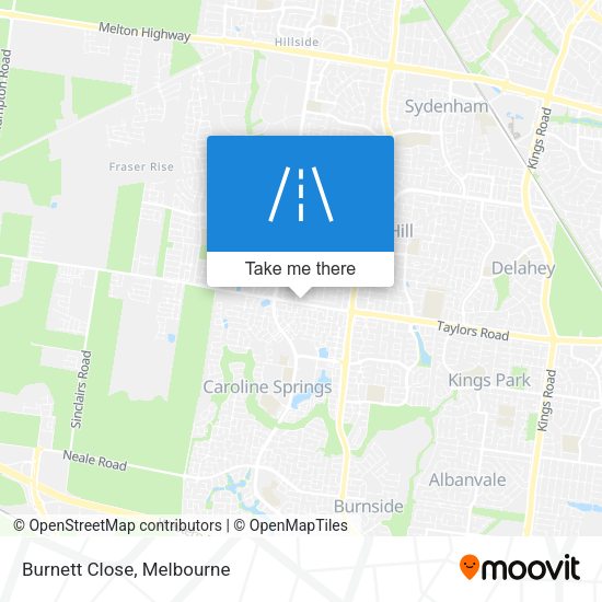 Burnett Close map