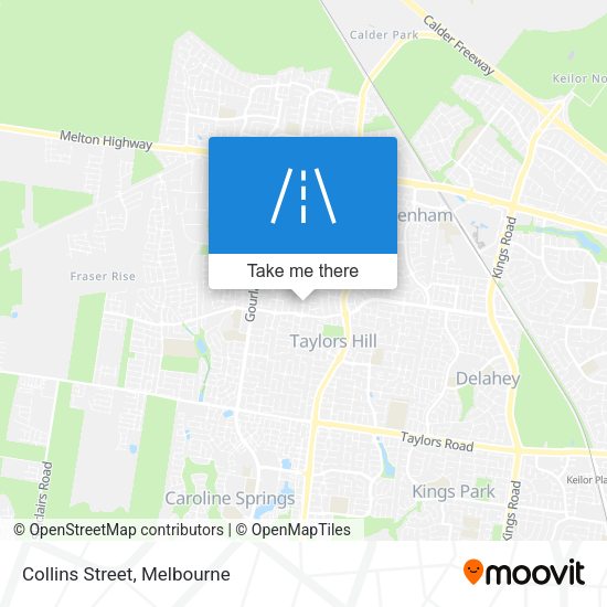 Collins Street map