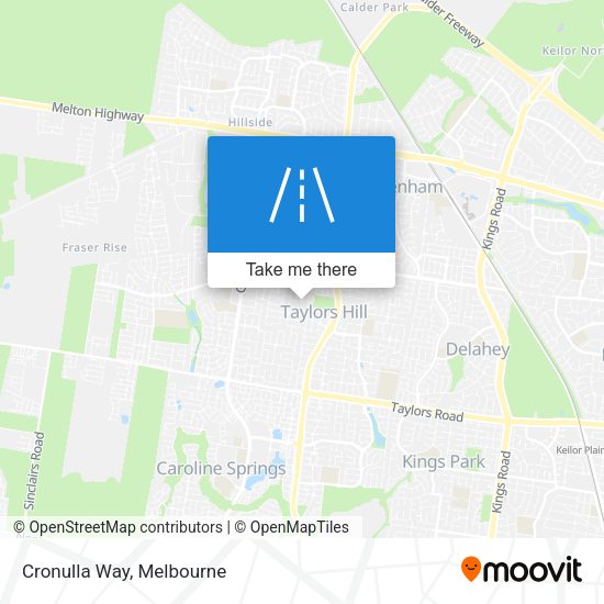 Cronulla Way map