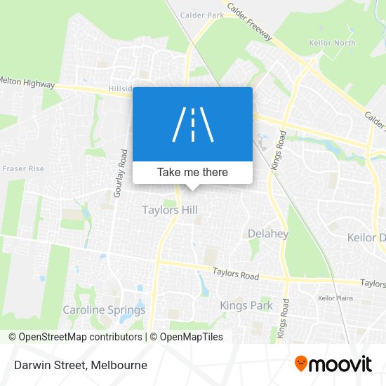 Darwin Street map