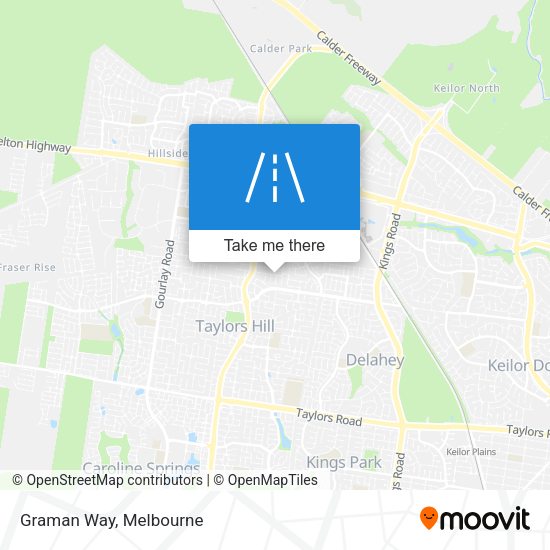 Graman Way map
