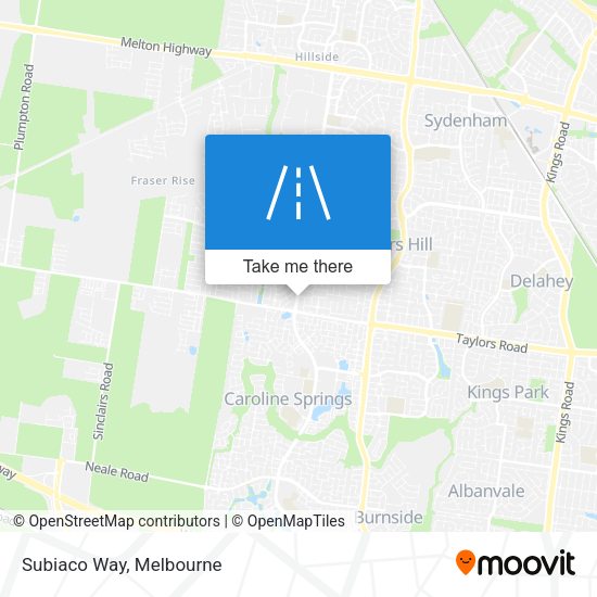 Subiaco Way map