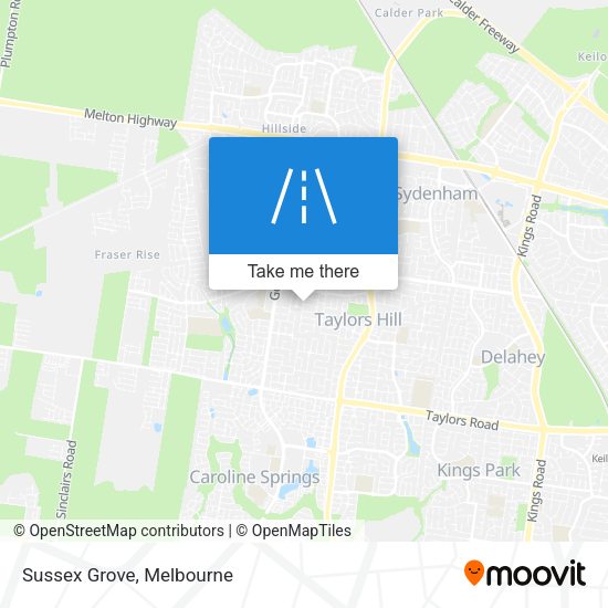 Sussex Grove map
