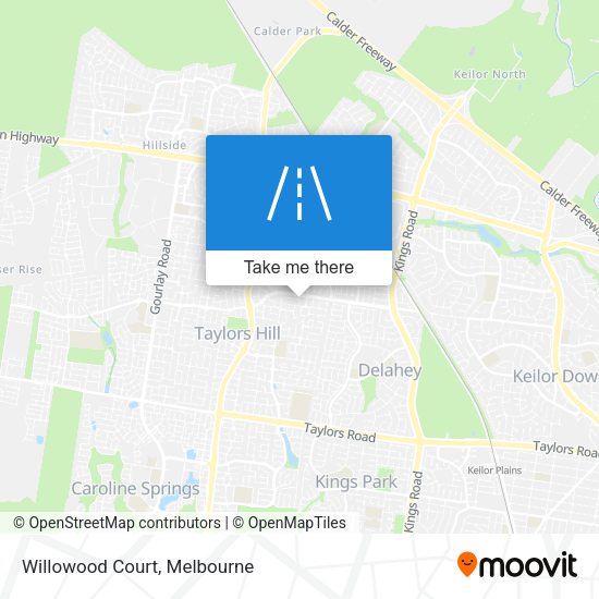 Willowood Court map