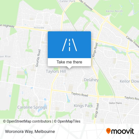 Woronora Way map