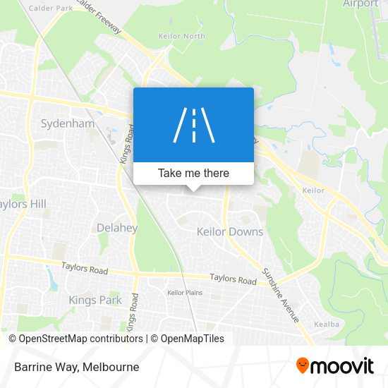 Barrine Way map
