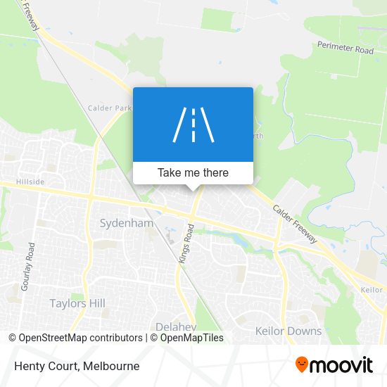 Henty Court map