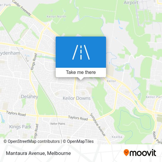 Mantaura Avenue map