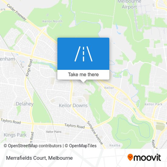 Merrafields Court map