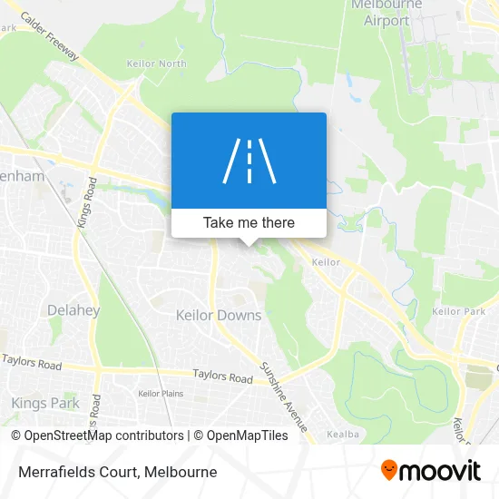 Mapa Merrafields Court