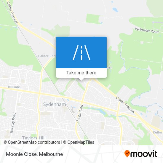 Moonie Close map