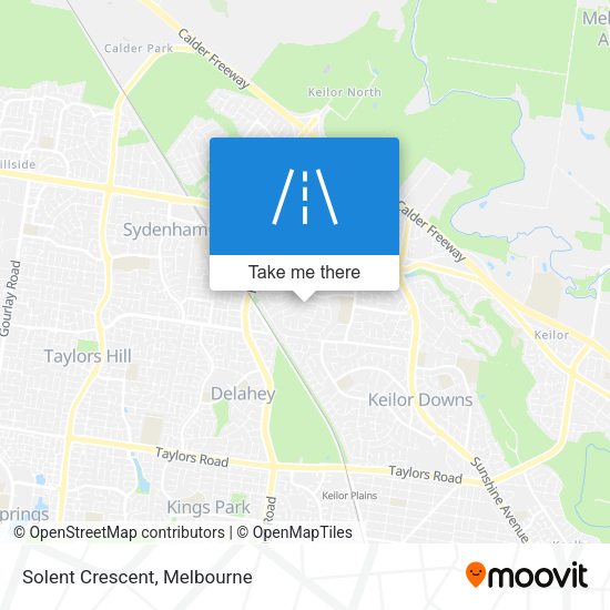 Solent Crescent map