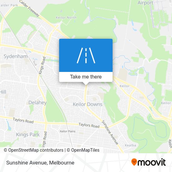 Sunshine Avenue map