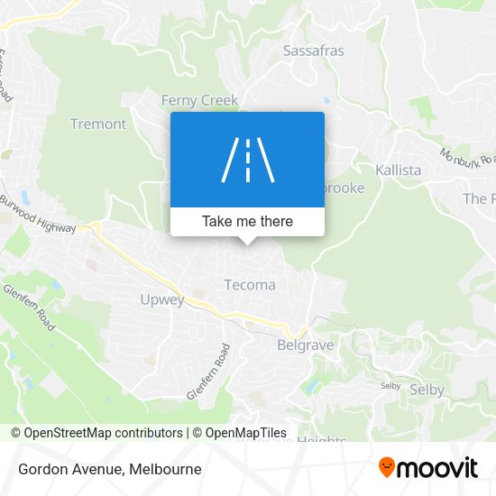 Gordon Avenue map