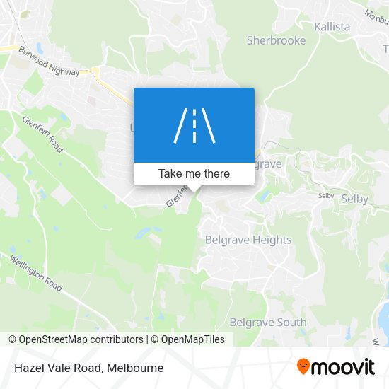 Hazel Vale Road map
