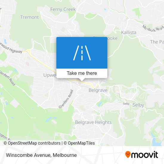 Winscombe Avenue map