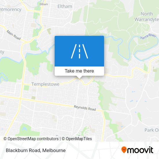 Blackburn Road map