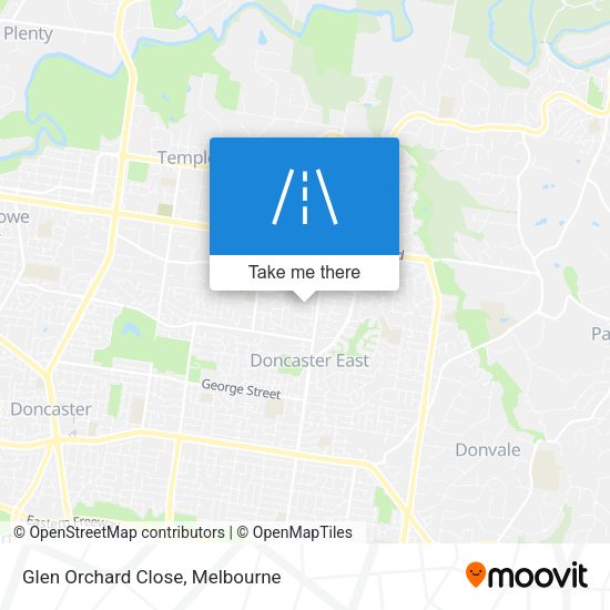 Glen Orchard Close map