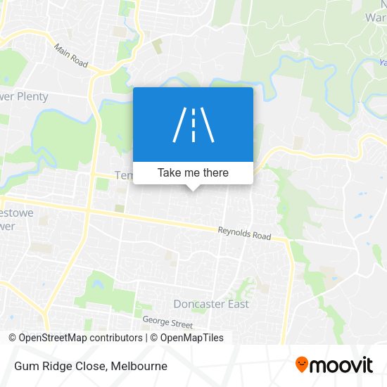Gum Ridge Close map