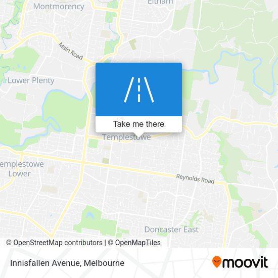 Innisfallen Avenue map