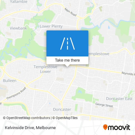 Mapa Kelvinside Drive