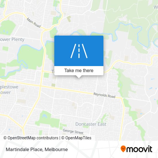 Martindale Place map