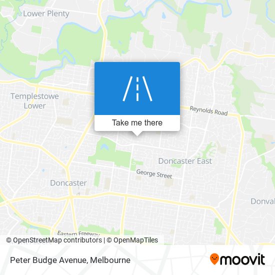 Mapa Peter Budge Avenue