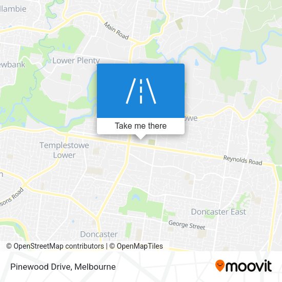 Pinewood Drive map